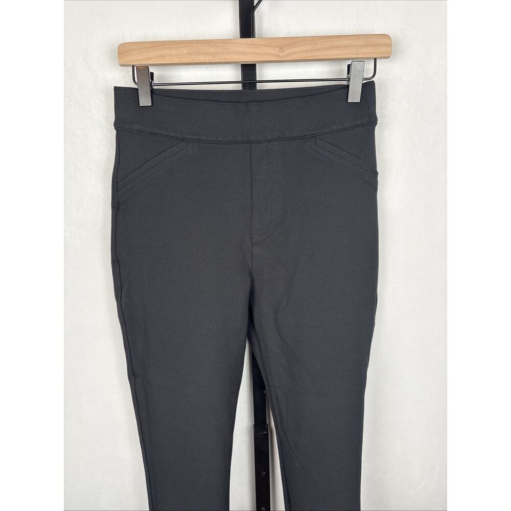 Spanx The Perfect Pant Ankle Sz Small Tall Back Seam Black Ponte Pull On Stretch - Picture 4 of 11